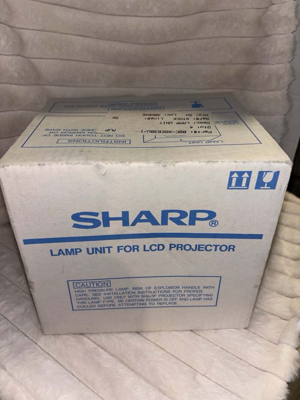 New Genuine Sharp BQC-XGE30U/1 Projector Lamp Unit Module NOS OEM Vintage